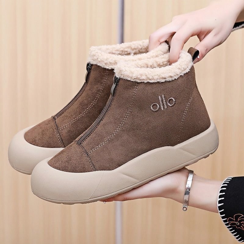 2025冬季新款老北京棉鞋女士加绒加厚保暖妈妈鞋一脚蹬厚底雪地靴,女鞋,时尚雪地靴,淘宝优惠券,粉丝福利购,淘宝优惠卷