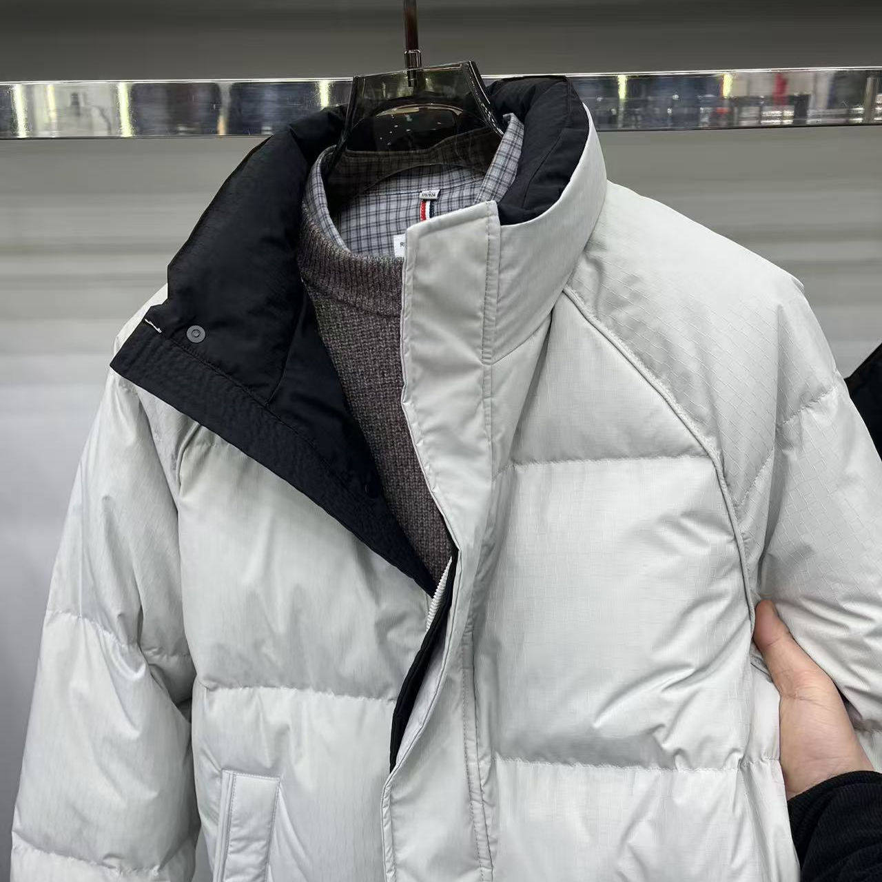 轻奢高品质立领国标90白鸭绒羽绒服男25年冬季新款保暖休闲外套潮