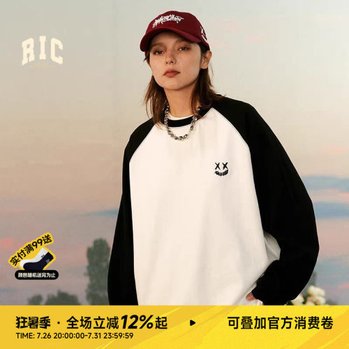 RIC小丑长袖t恤情侣装宽松潮牌