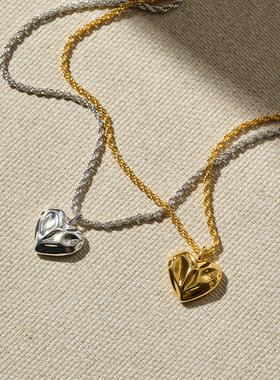 爱心项链女小众设计感高级轻奢