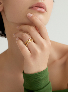 AuRevoirLesFilles缠绕戒指女