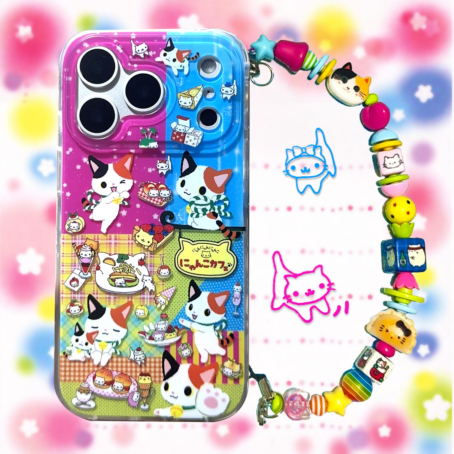 废物点心可爱古早猫猫小众适用苹果iPhone17磨砂imd双层手机壳