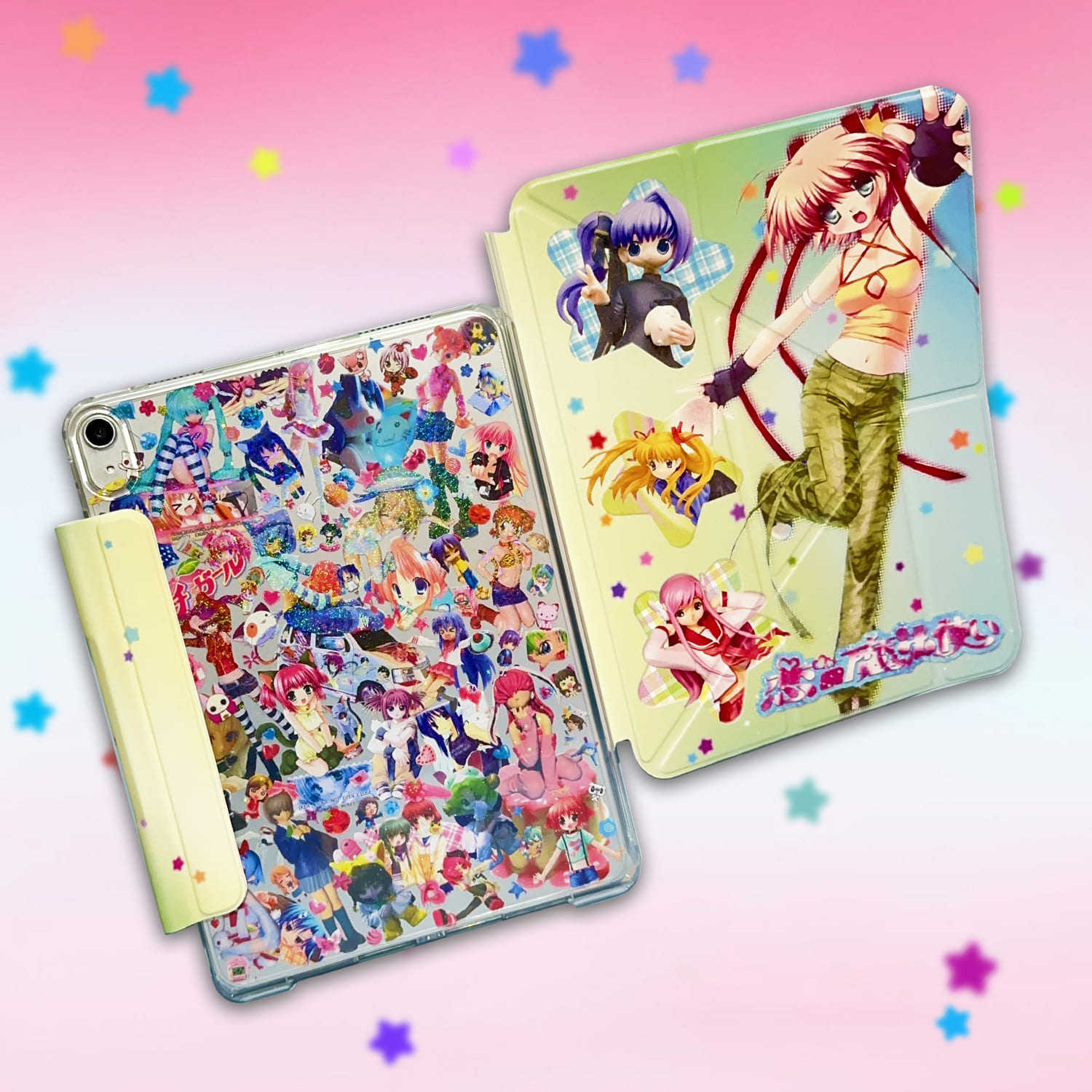 废物点心原创可爱动漫美少女可拆分磁吸适用苹果平板iPad保护壳