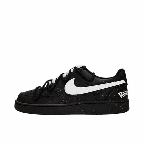 【定制球鞋】Nike Court Vision 白色孤影 喷绘 黑白