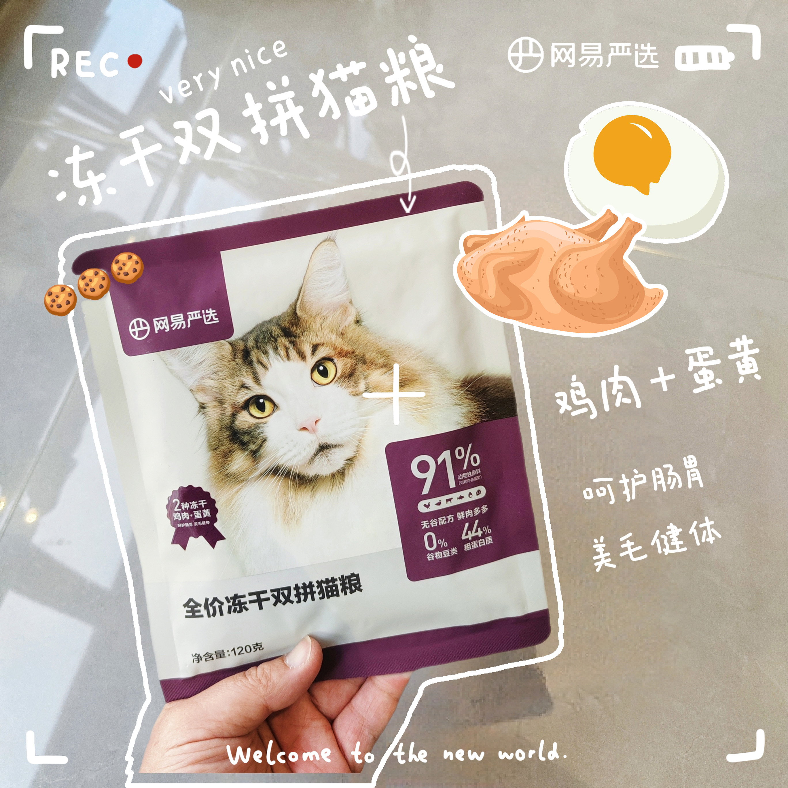 网易严选猫粮试吃礼全价双拼六拼冻干幼增肥营养无谷猫主粮实惠装