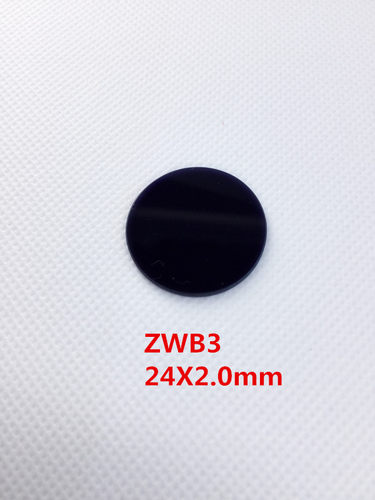 24*2.0mm紫外透射光学玻璃ZWB3 UG5 U330适用于253.7 254nm滤除可