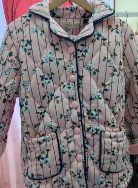 绮瑞 冬季女款加棉加厚保暖夹棉睡衣可外穿家居服套装47715