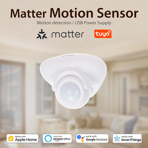 Matter智能人休存在传感器24G雷达模块检测花板款HomeKit