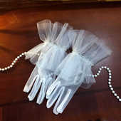 发帽 蕾丝手套 假领 子 混搭配件 假袖