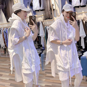 无袖 新款 卫衣马甲女宽松设计感连帽外套 欧洲站2022秋季 300斤大码