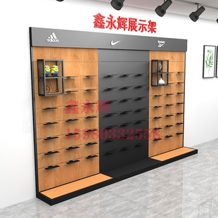 鑫永辉鞋 架休闲运动户外鞋 展示架铁艺木制鞋 架专卖货架样品架 店鞋