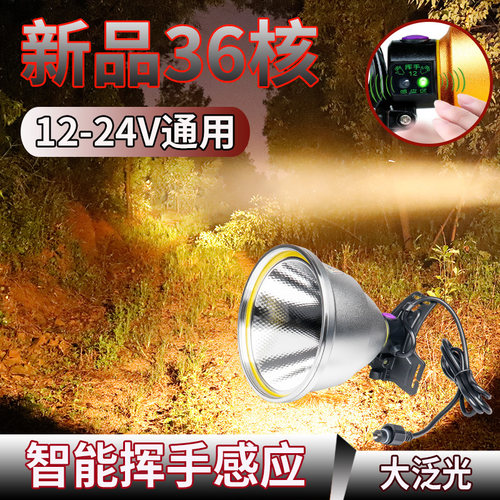 36核9-24V智能感应强光疝气灯