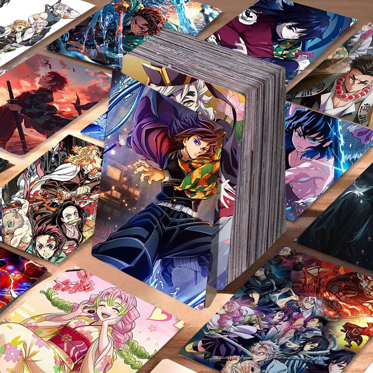 鬼灭之刃小卡55张高颜不重复