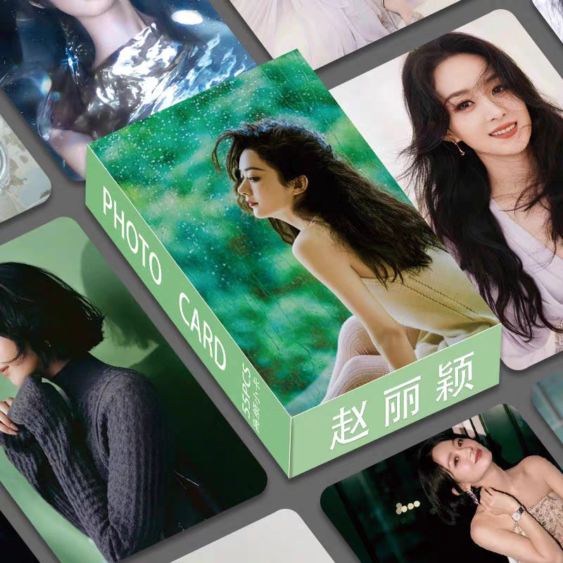 赵丽颖镭射小卡盒装周边同款