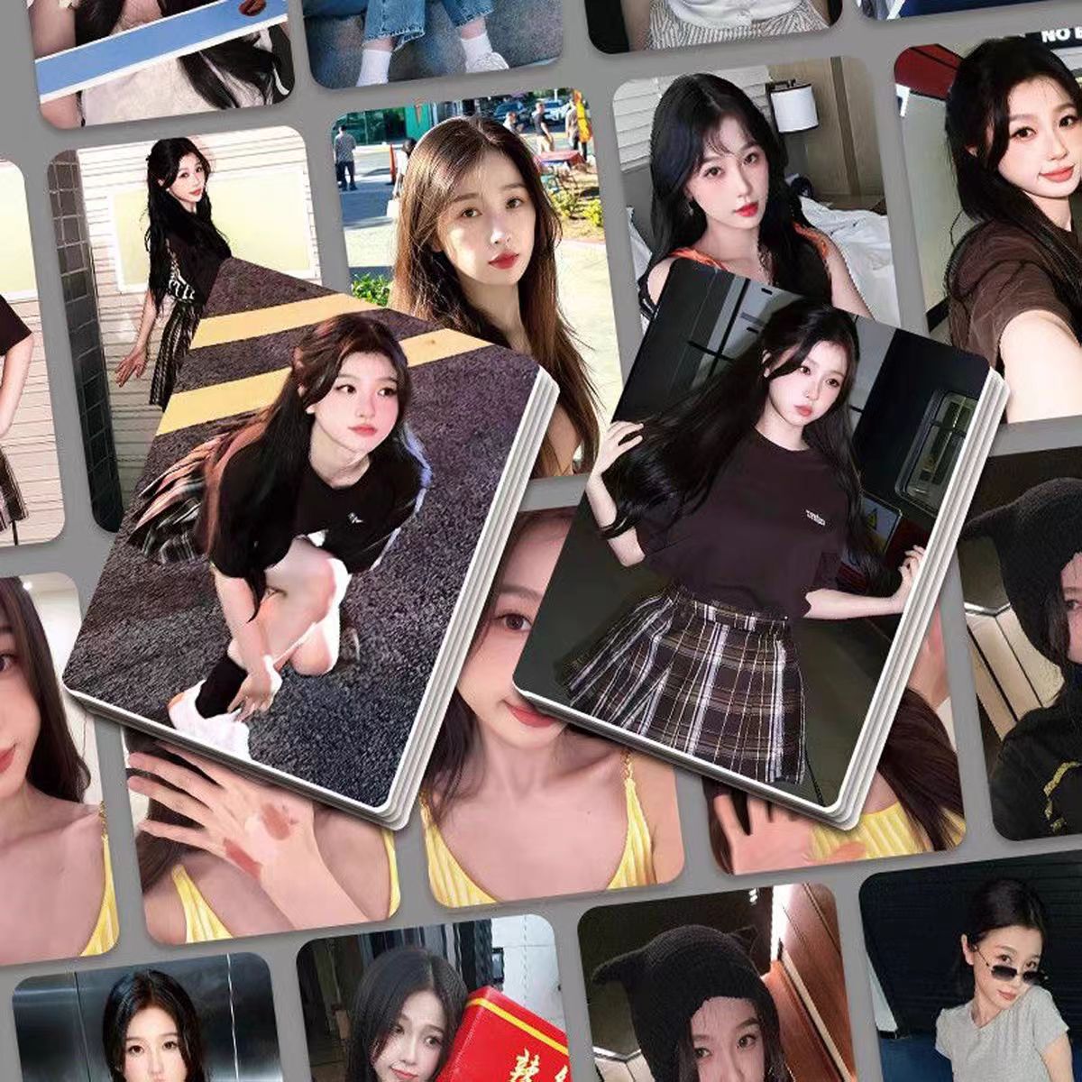 虞书欣高颜小卡55张明星写真周边