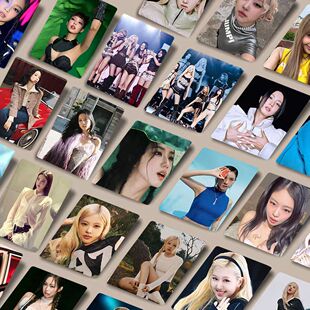 blackpink高清小卡55张高颜韩系女团全员写真周边自印三寸lomo卡