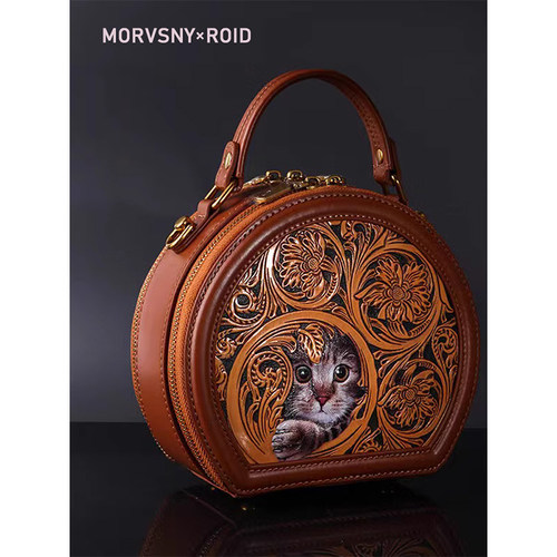 小众原创设计新中式国潮猫咪包包