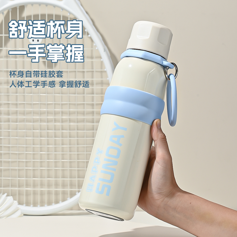 316不锈钢保温杯大容量水杯女新款2025新款运动水壶吸管杯子男生