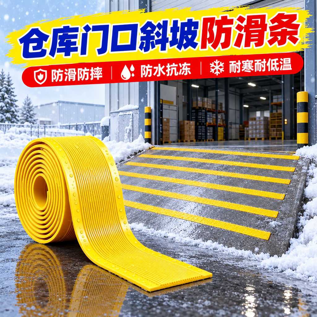 仓库门口斜坡防滑条斜坡楼梯台阶地垫瓷砖地面加厚耐磨耐寒耐低温