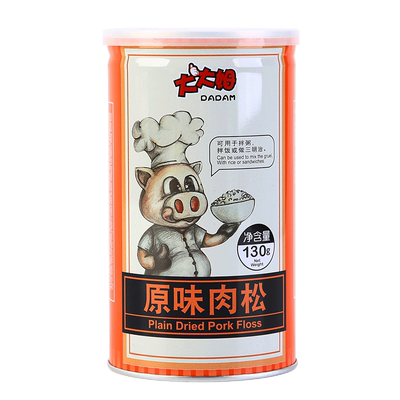 大大姆不添加原味130g儿童肉松