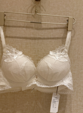 爱慕LACLOVER正品 花絮刺绣4/4水袋加厚杯聚拢文胸LC11LS1