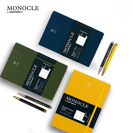 进口Leuchtturm1917德国灯塔MONOCLE联名2026年周计划本记事本子