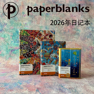 进口正品 Paperblanks笔记本2026年12个月日记本子计划本一日一页