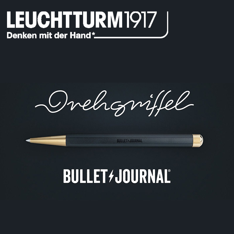 进口现货德国灯塔leuchtturm1917子弹笔记联名宝珠笔速干顺滑商务