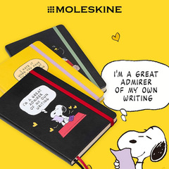 Moleskine史努比Snoopy花生漫画笔记本横线手账本办公记事本送礼