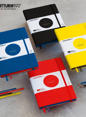 德国灯塔点阵笔记本leuchtturm1917包豪斯周年纪念商务工作记事本