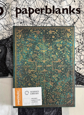 正品进口Paperblanks复古笔记本绿宝石花簇高档精美记事本送礼物