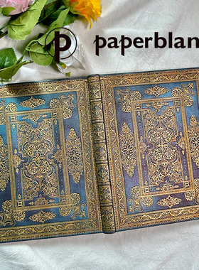 正品paperblanks笔记本奢华设计蓝色奢华复古精美高档记事本送礼