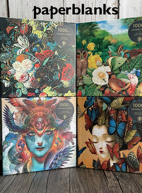 进口paperblanks益智拼图1000片一千片名画成人儿童减压玩具礼物