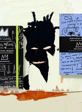现货绝版moleskine笔记本涂鸦艺术家巴斯奎特限量记事本创意文具