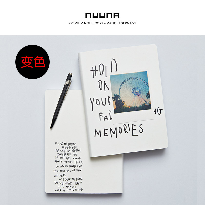 现货nuuna变色潮流软皮笔记本