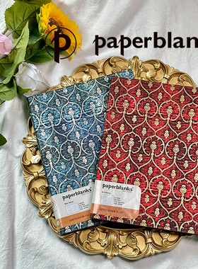 绝版paperblanks笔记本天鹅绒的达尔马提亚袍图案复古华丽记事本