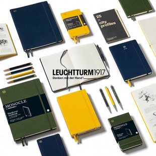 进口Leuchtturm1917德国灯塔monocle联名笔记本周记本日程记事本