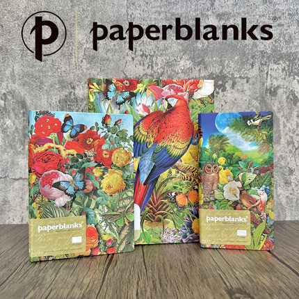 绝版paperblanks笔记本自然蒙太奇月亮蝴蝶热带花园记事本子创意