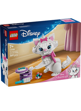 乐高迪士尼系列43286猫儿历险记萌萌玛丽猫男女孩拼搭积木玩具