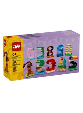 乐高创意系列40807生日数字男女孩益智拼装积木玩具儿童生日礼物