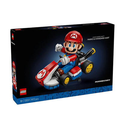 乐高72037马力奥卡丁车马里欧2025新款男女孩积木玩具生日礼物