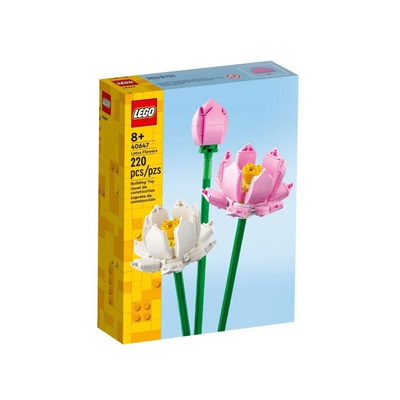乐高积木花束40647荷花情人节
