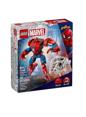 乐高漫威76308蜘蛛侠机甲大战反毒液男孩子益智拼装积木玩具礼物