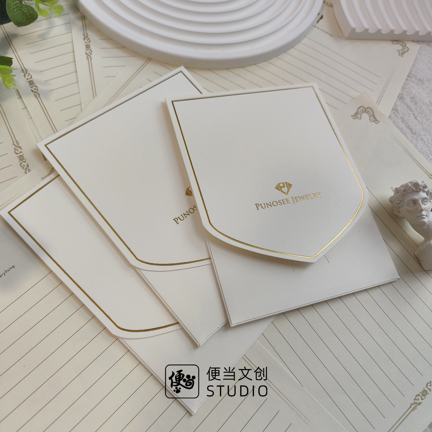 【珠宝店售后卡信封】便当文创高档信封可定制烫金LOGO定制邀请函