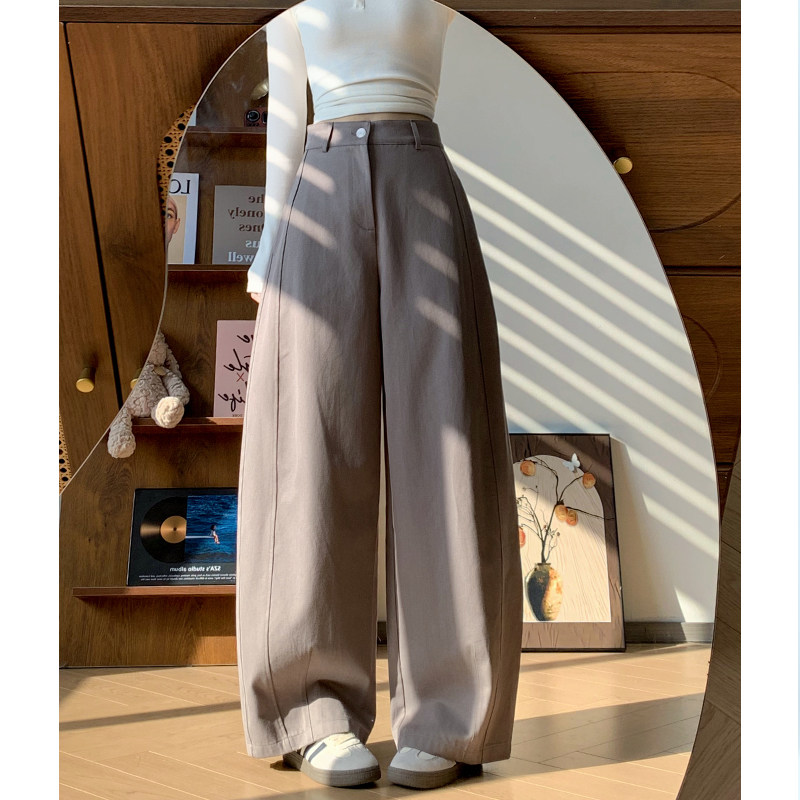 高级感阔腿裤女2026新款早春秋季高腰宽松小个子休闲直筒西装裤子,女装/女士精品,休闲裤,淘宝优惠券,粉丝福利购,淘宝优惠卷