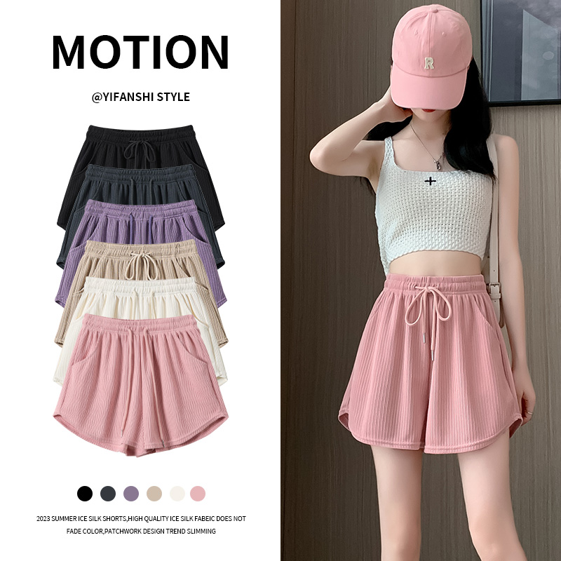 高腰四分裤运动裤显瘦百搭休闲裤