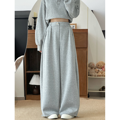 高腰宽松显瘦阔腿裤休闲百搭卫裤