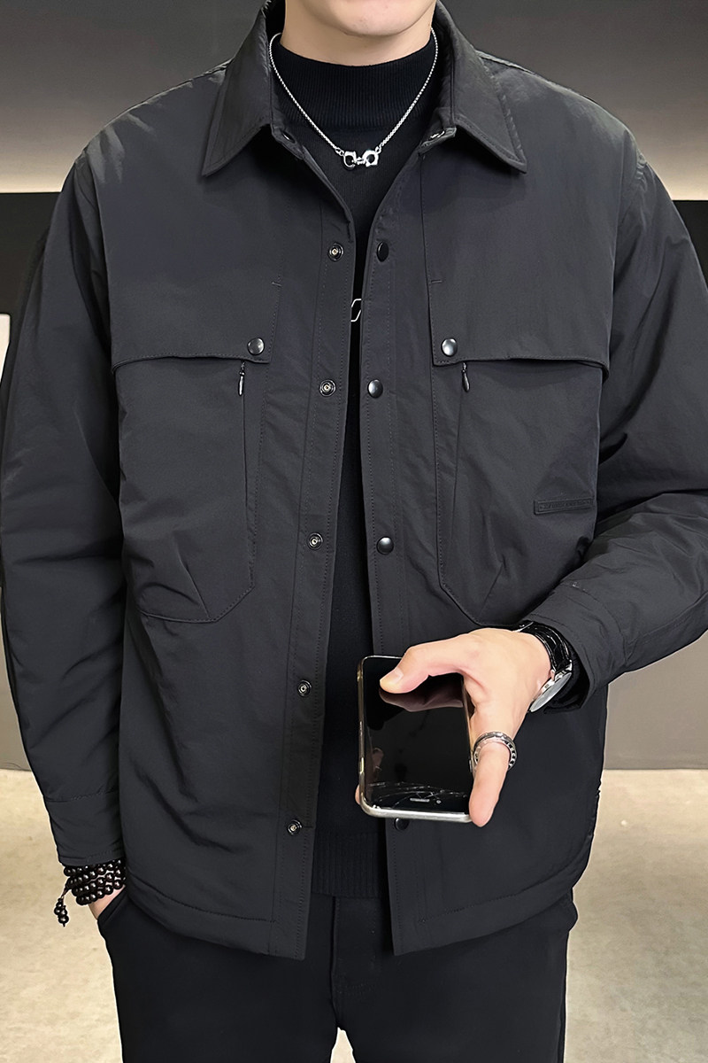 二棉夹克男装加棉加厚外套冬装轻薄棉服男JK2296-P125,男装棉衣,电商D236（原A051）