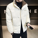 肌理感加厚立领羽绒服男装玉米格冬装外套YR791-P180，男装羽绒服，电商D236（原A051）