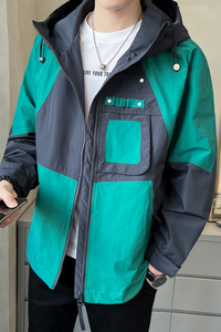 秋季夹克男2025新款高级感潮牌连帽冲锋衣外套 JK771-P125图片
